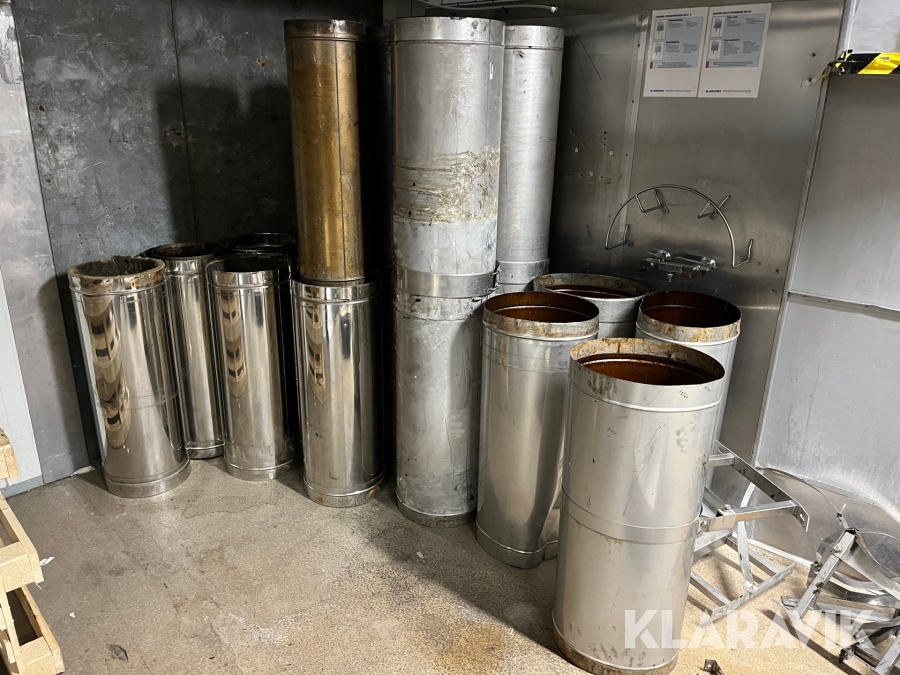 Skorsten till kolgrill 4 våningar hög