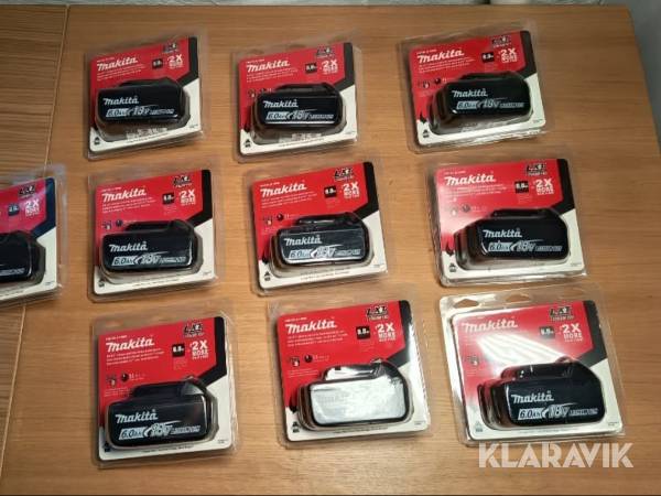 Batterier Makita BL1860B 6Ah 10 st