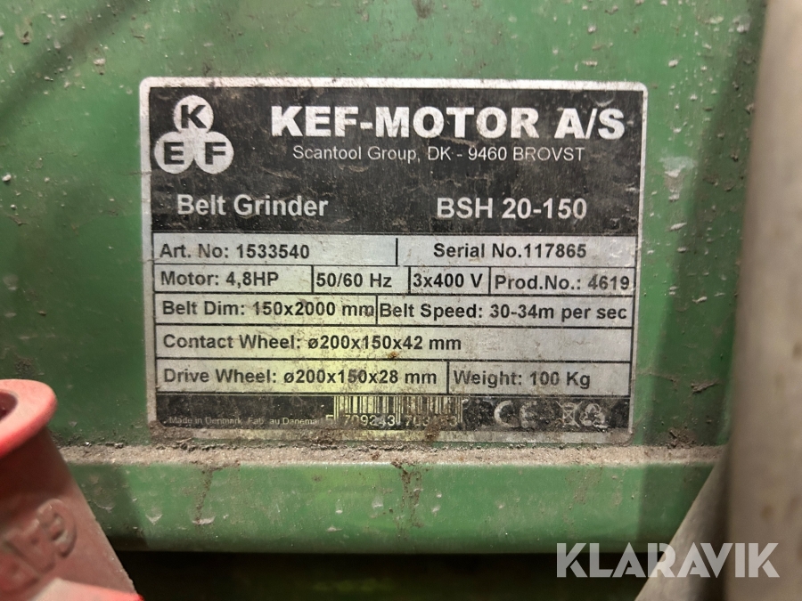 Bandslip KEF-Motor A/S BSH 20-150