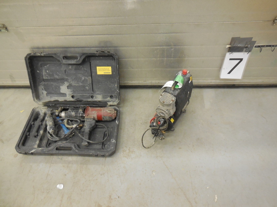 KÄRNBORRMASKIN EL & KOMPRESSOR EL säljes om ett parti!