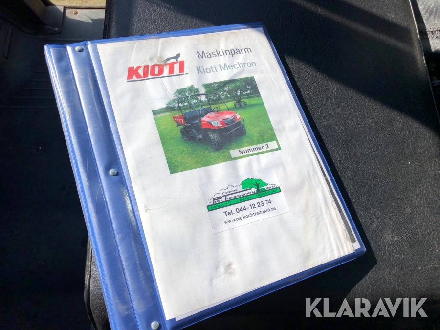 UTV Kioti MEC2210 1600XD-R, Kristianstad, Klaravik Auktioner