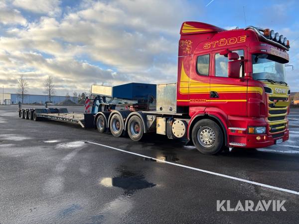 Tungdragare Scania R730 med trailer