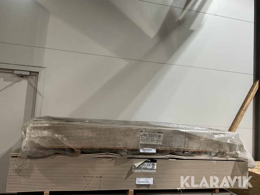 Gips, brandskivor Norgips BRN F15, 120-300, 120-270