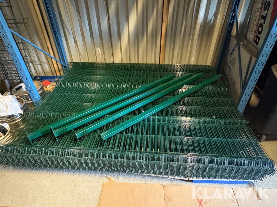 Staketpaneler med stolpar - 40st i grön färg