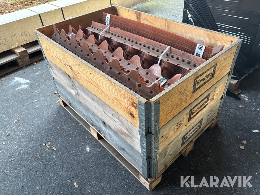 Nockband Benders Ventinock till 2-kupig panna - Tegelröd