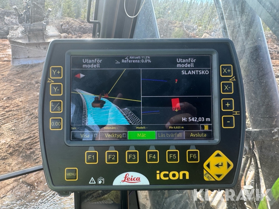 Skärm inkl bakstycke till maskinstyrning Leica ICP41 3D Panel