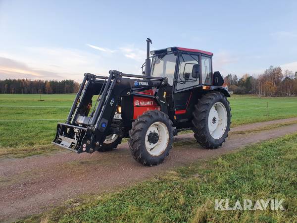 Traktor med frontlastare Valmet 305 Turbo