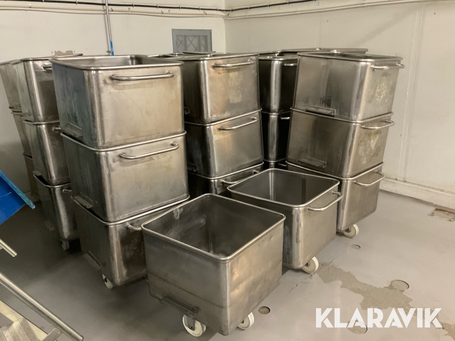 Rostfria skänkvagnar 40 st