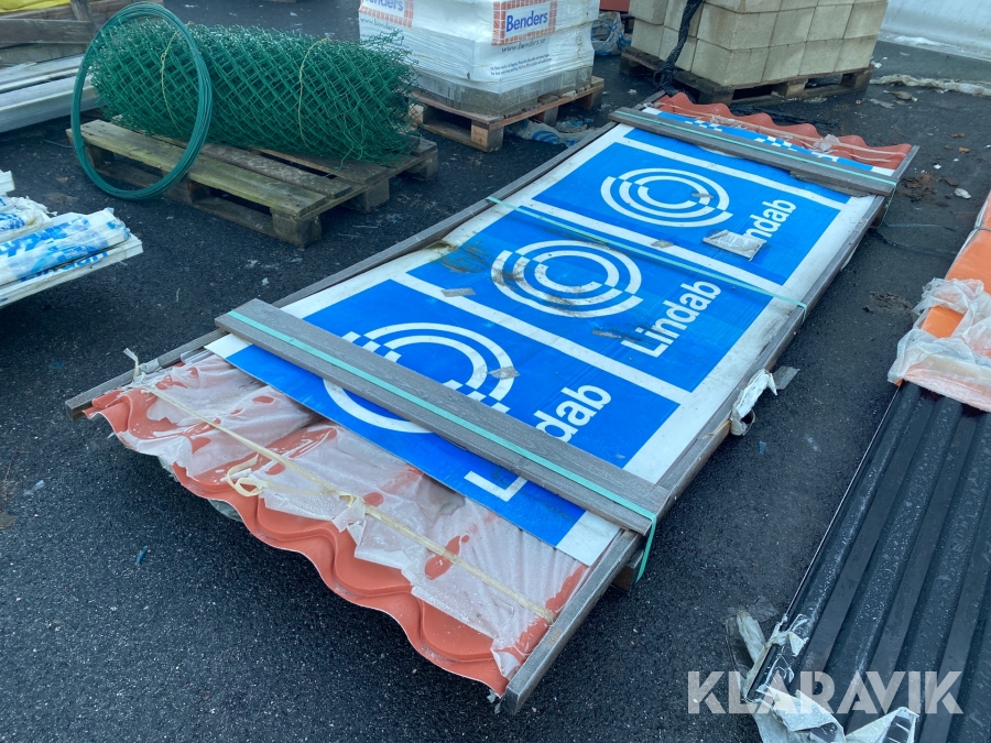 Takplåt tegelprofil 4 plåtar