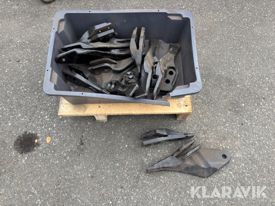 Tänder till Tandskopa JCB 12 st