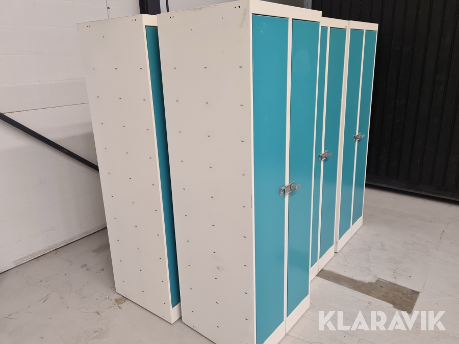 Klädskåp dubbelskåp 6st