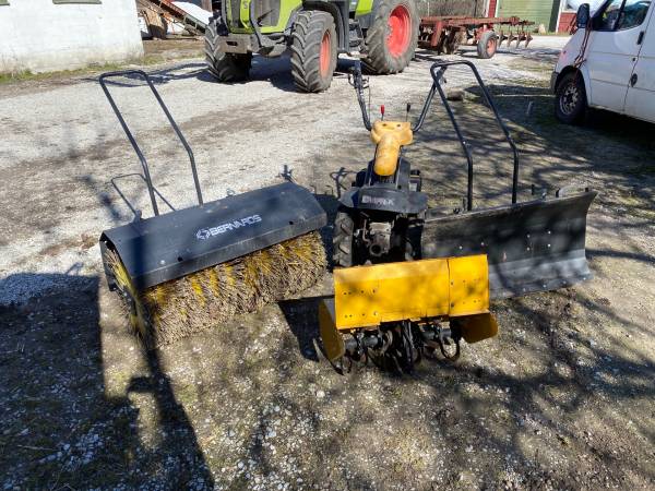 Pto-traktor / kompakttraktor Bernard Rcmf16-1 Med snöblad sopvals & jordfräs
