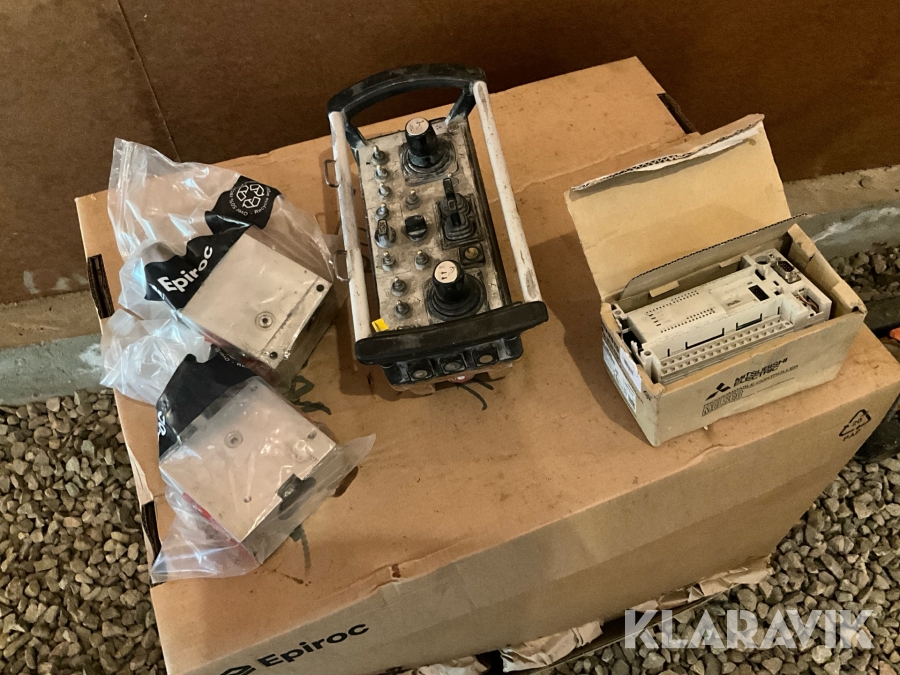 Radiodosa och tillbehör till borrvagn