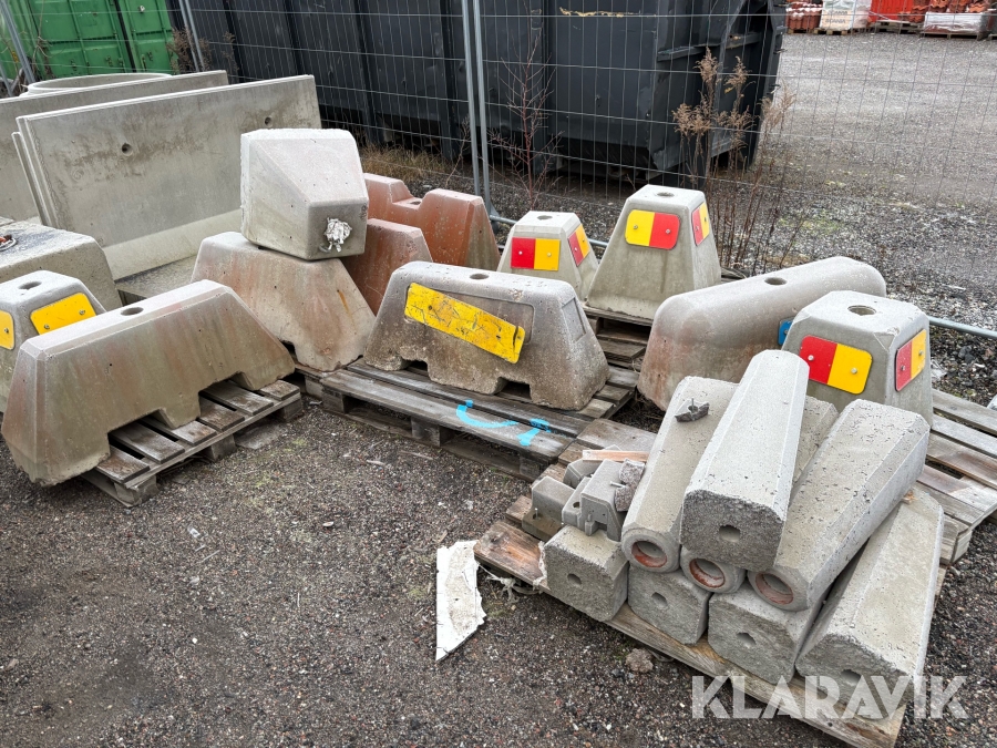 Påkörningsskydd/betongsuggor