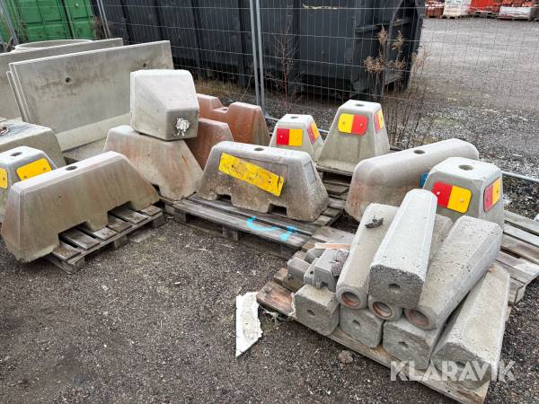 Påkörningsskydd/betongsuggor