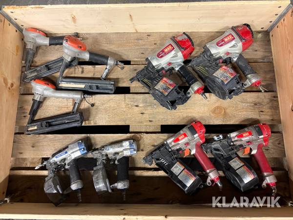Tryckluftsdrivna Spikpistoler Paslode / Max / DuoFast 9 st