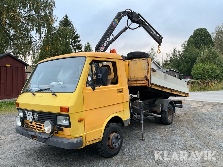 Lastbil Volkswagen LT 45 med kran & tipp