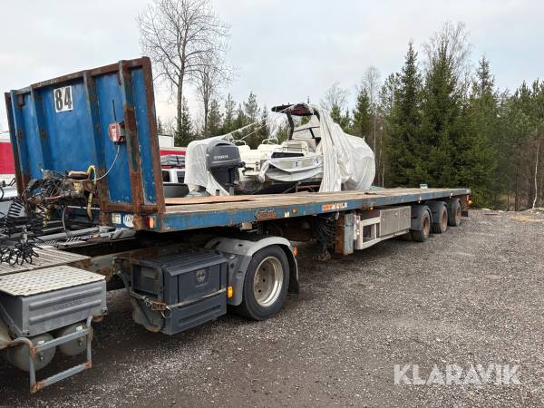 Trombontrailer Nooteboom OVB-48-03V 29 Meter styrda axlar