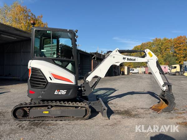 Grävmaskin Bobcat E26 med grävskopa