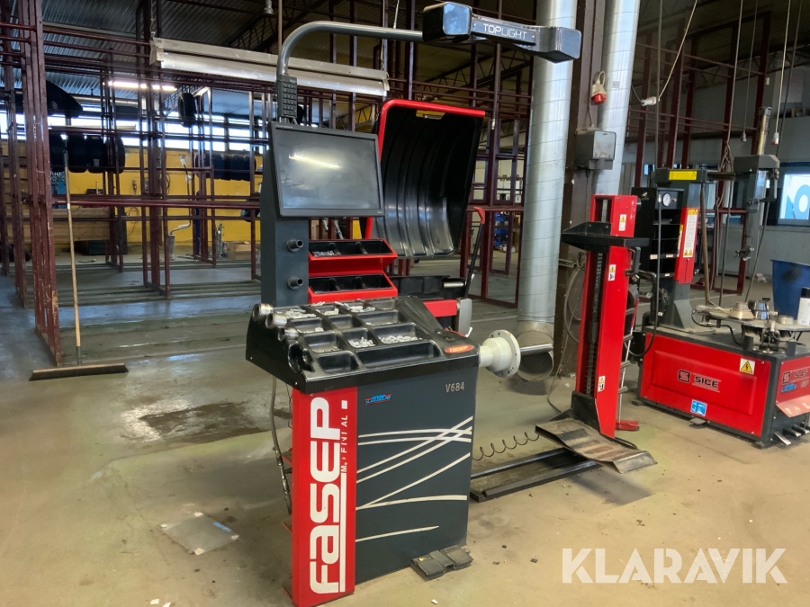 Balanseringsmaskin Fasep V684.G3.PLTDL med lyfthjälp