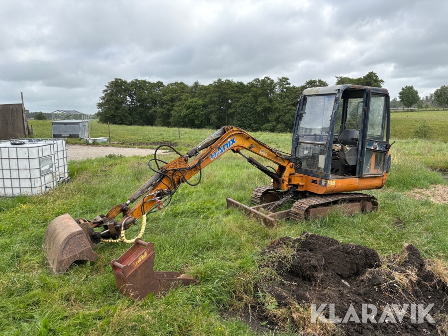 Grävmaskin Hanix H26B med 2 st skopor