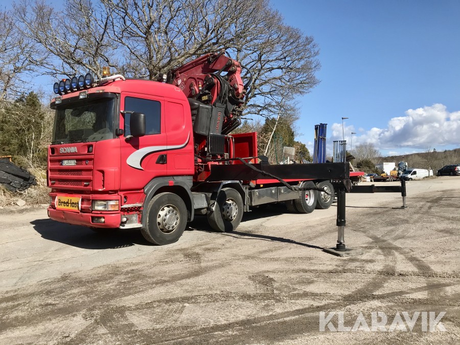 Bodbil Scania R 124 GB 8X2 6NA400
