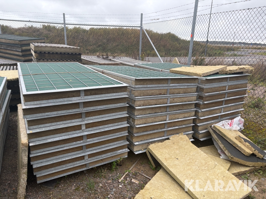 Aukustikskärmar i stålkassett 24 st för utomhusbruk