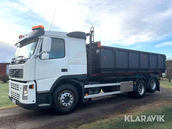 Krokbil/Lastväxlare Volvo FM9 15 kubiks schaktflak