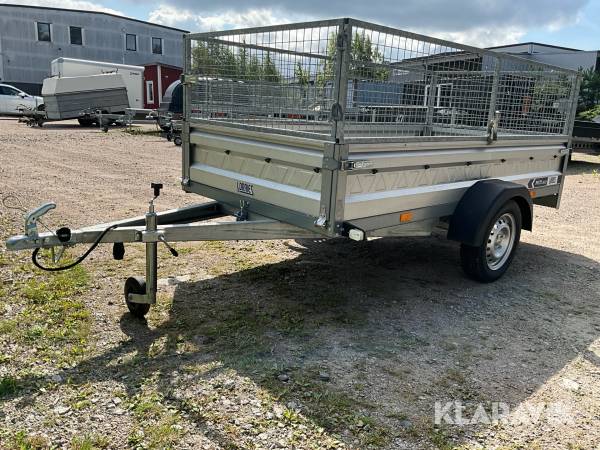 Personbilssläp Lorries PU75 2613 med 500 mm grindar