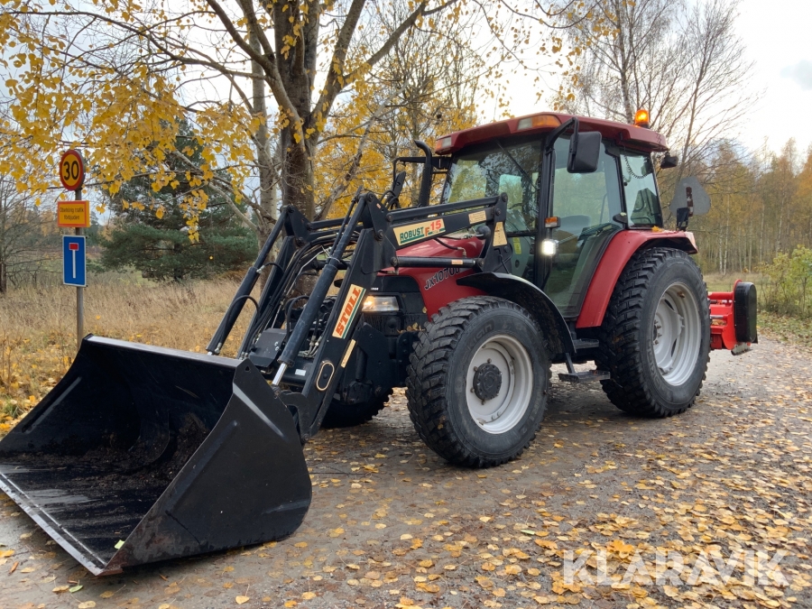 Traktor med lastare och frontlyft Case JX 1070 U