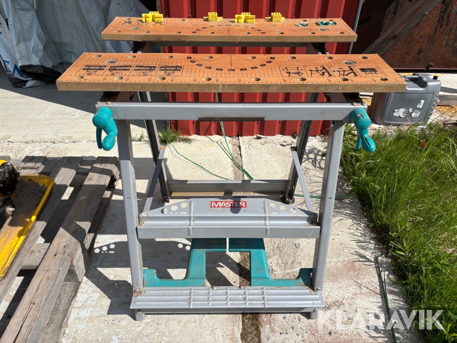 Ihopfällbar arbetsbänk Wolfcraft Master 800