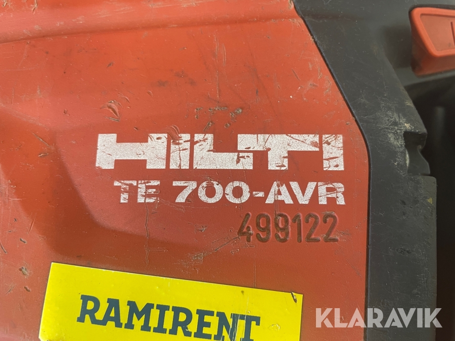Mejselhammare Hilti TE700-AVR, Svalöv, Klaravik auktioner