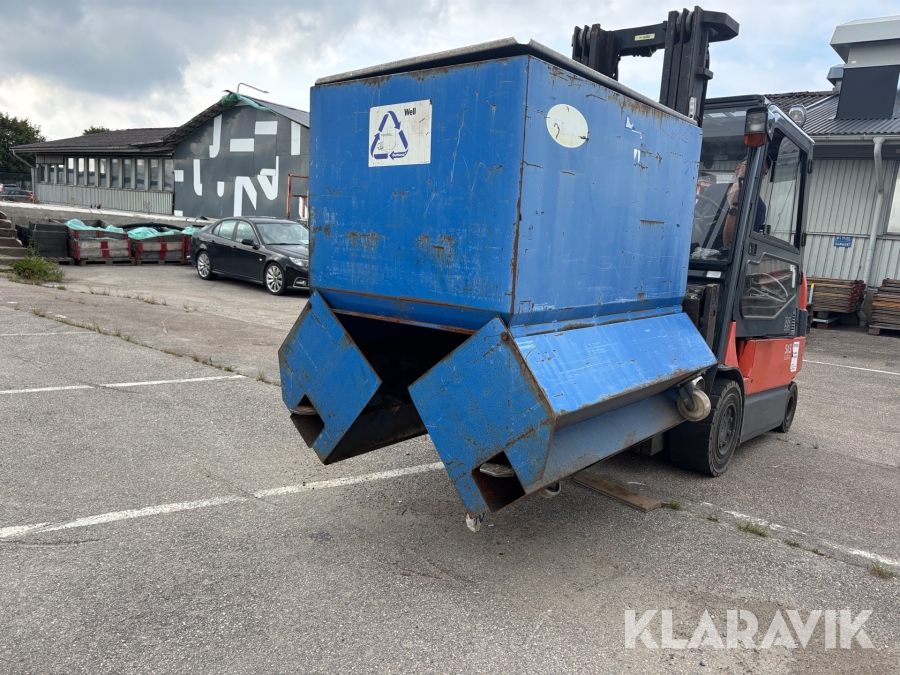 Tippcontainer Sesam Container 1800L med gaffeltömning