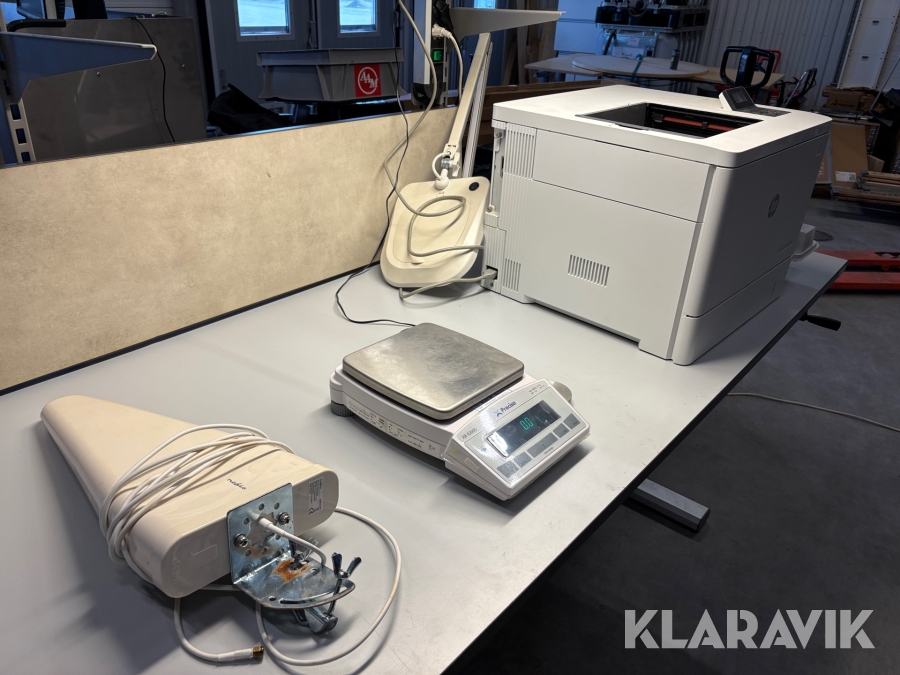 Skrivare, Våg och 3G/4G/5G-antenn HP,  Precisa och Nedis