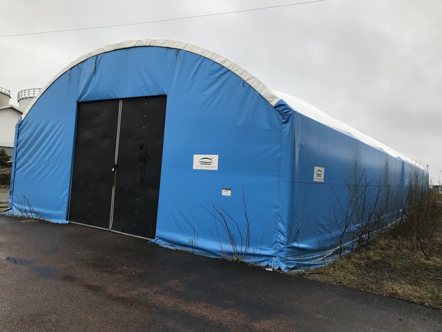 Tälthall 10 x 30m + 30m pallställ