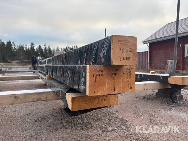 Limträbalkar 5 st