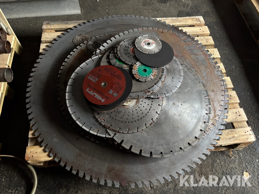 Klingor för golvsåg + vinkelslip