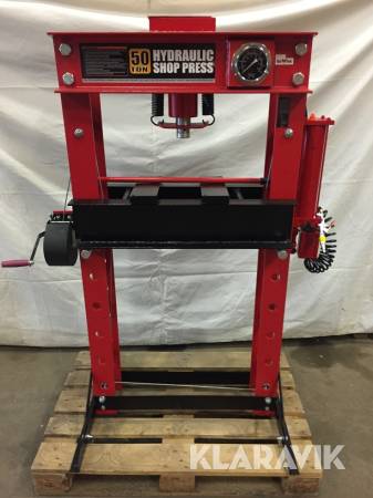 Verkstadspress Redtool 50 ton lufthydraulisk