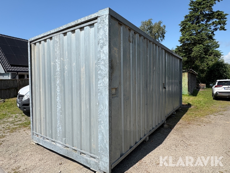 Container med öppningsbar sida