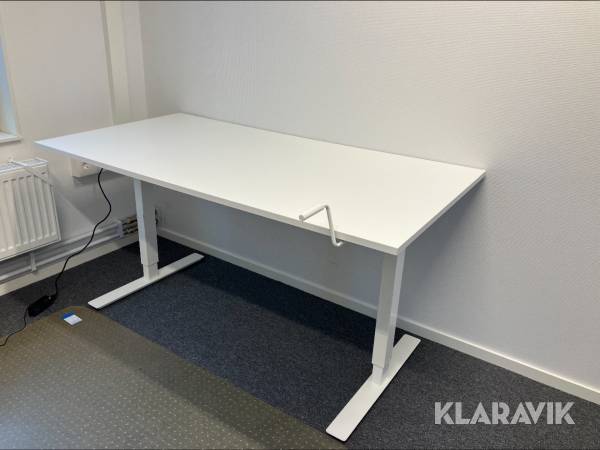 Höj & sänkbart skrivbord Ikea Skarsta med vev