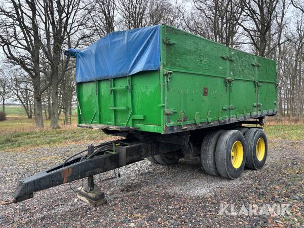 Spannmålsvagn 16m3 / 16 ton med tipp och spridarläm