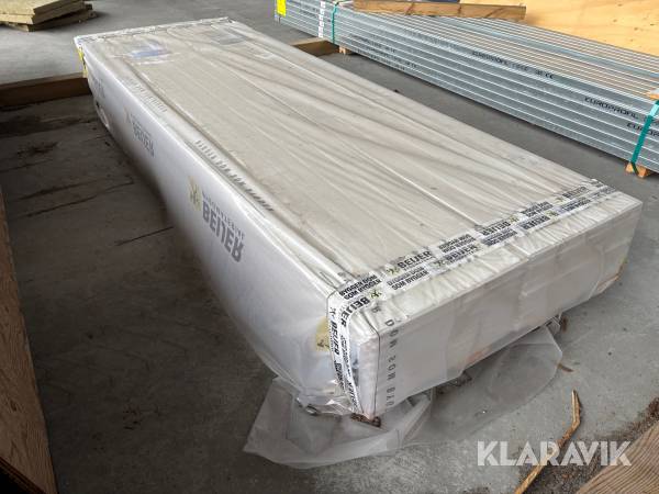 Tak- och väggpanel Moelven Regina Klassisk Kombi Vitmålad 6x390x2420mm - 18 paket