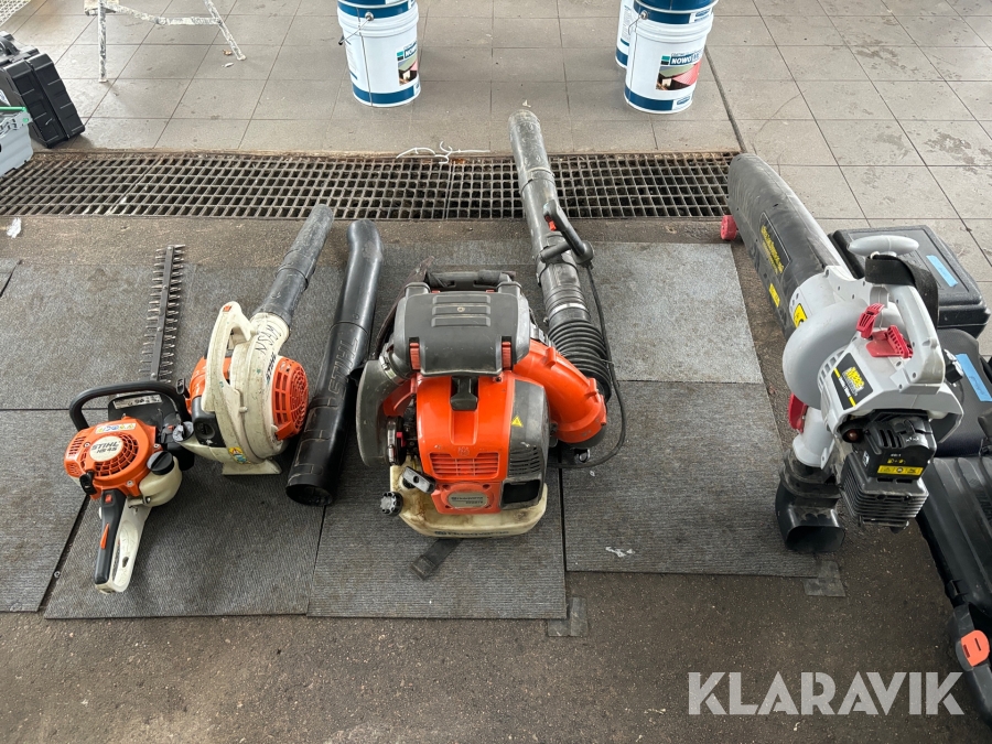 Paket med trädgårdsmaskiner 4st