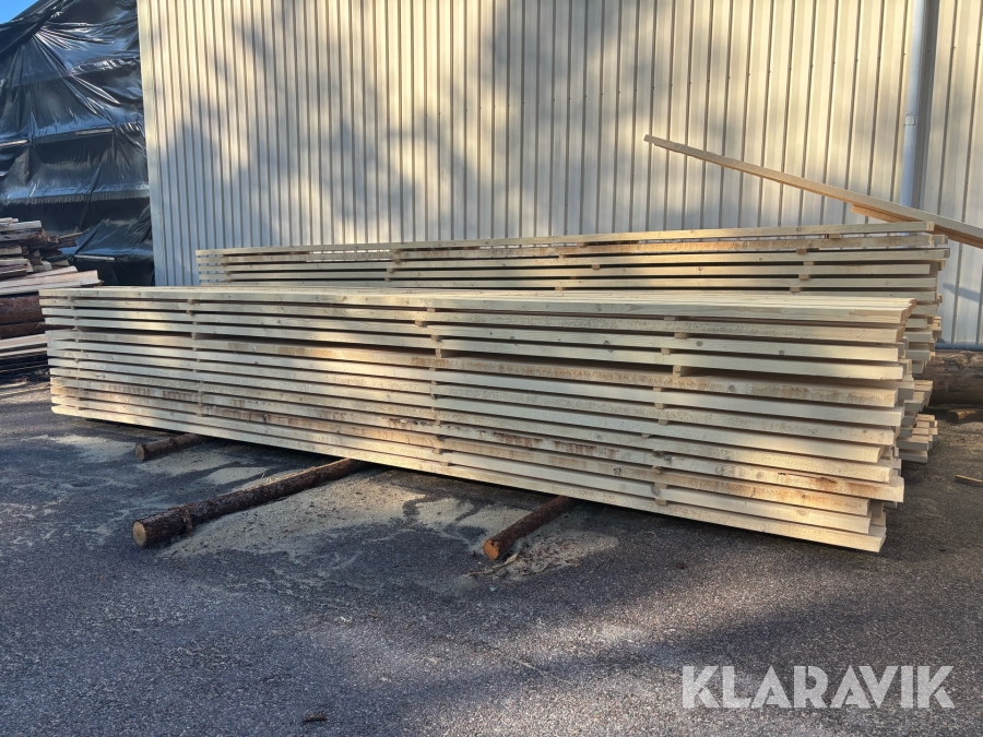 Hyvlat virke 6,5m, 2 tum 8, 10st