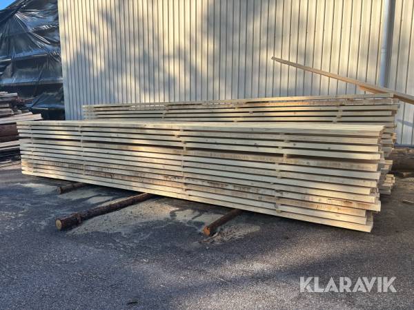 Hyvlat virke 6,5m, 2 tum 8, 10st