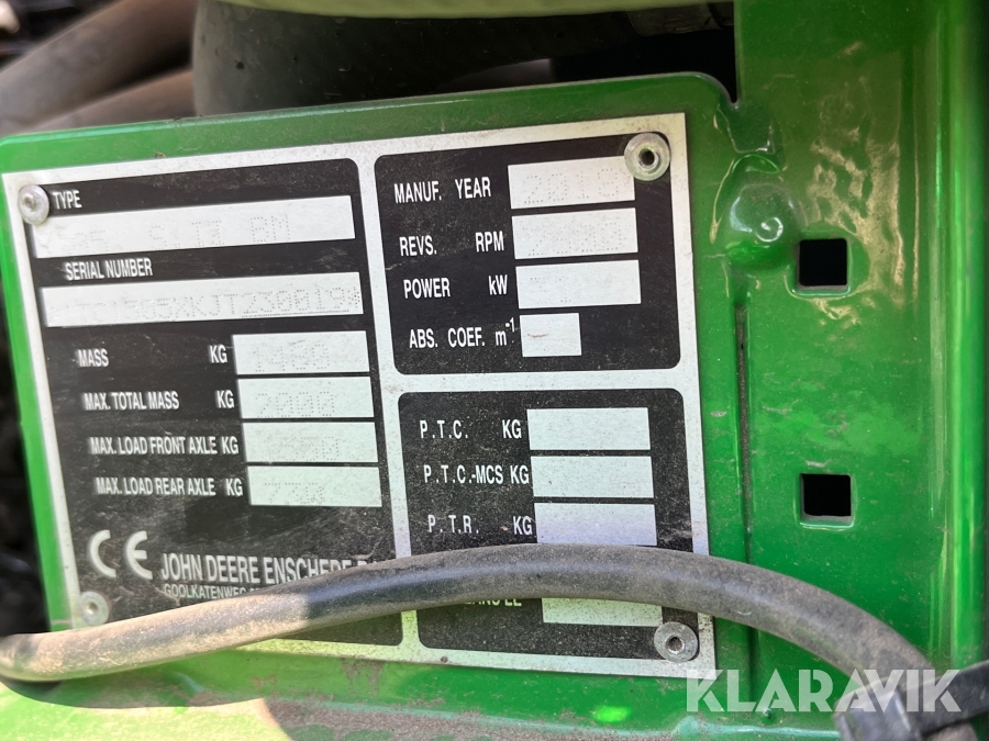 Åkgräsklippare John Deere Series II 1505, Kristianstad, Klar