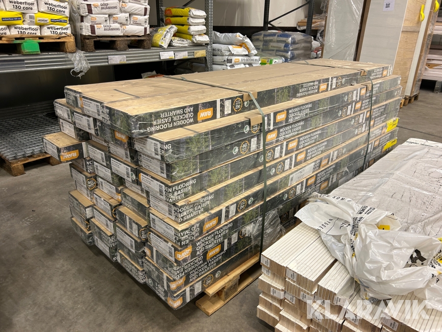 Parkettgolv 113 m² Raw Oak Rustic White 3 stav