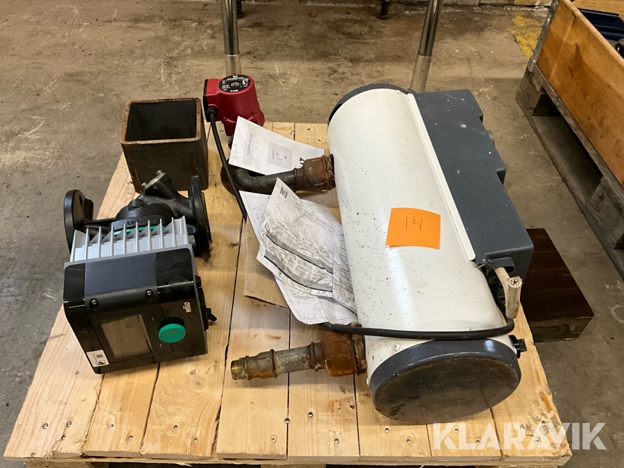 Cirkulationspump och elpatron Wilo / Nibe