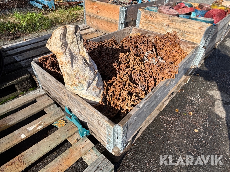 Snökedjor i varierande storlek (17,5-22,5tum) - 17st