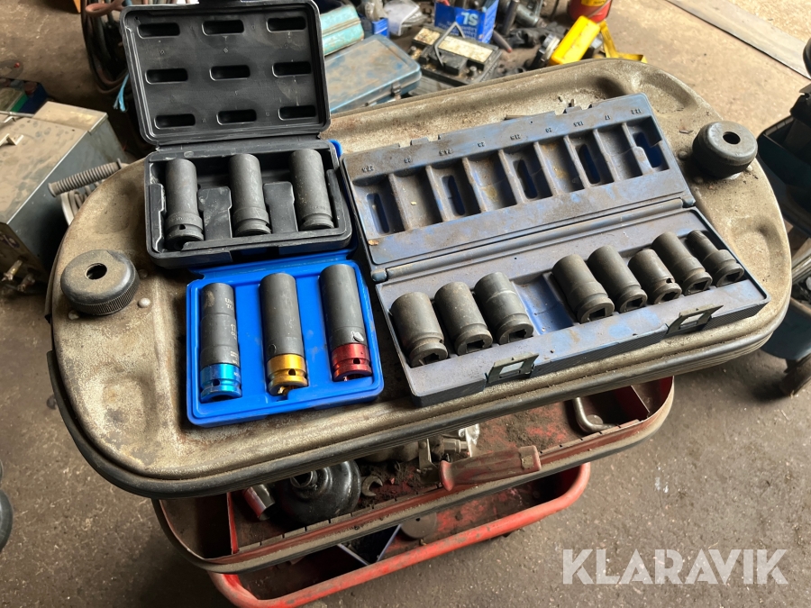 Hjulmutterhyslor & verktyg med vagn Tool Caddy